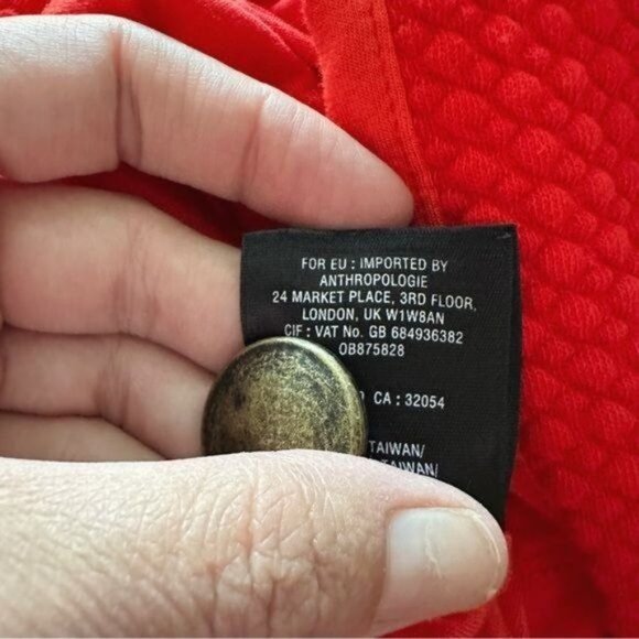 Anthropologie Maeve Sleeveless V-neck Quilted Sheath DressSize L - Picture 13 of 13